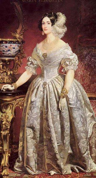 unknow artist Portrait of Maria Elisabetta of Savoy (1800-1856), archduchess of Austria oil painting image